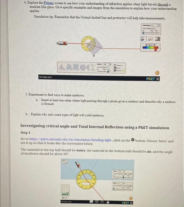 Need Help I Have No Data Https Phet Colorado Edu Sims Html Bending Light Latest Bending Light En Html 3