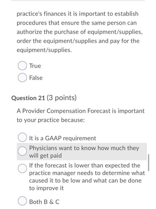 Practice S Finances It Is Important To Establish Procedures That Ensure The Same Person Can Authorize The Purchase Of Eq 2