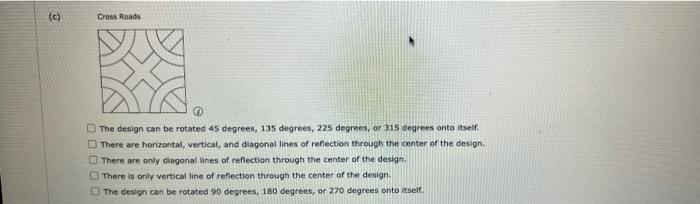 Look At The Following Figures Describe Any Translations Reflections Rotations And Glide Reflections That Will Move P 7