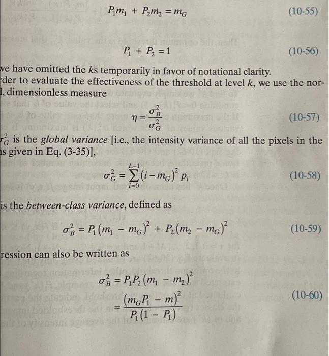 B Show How The Second Line In Eq 10 60 Follows From The First P M P M Mg 10 55 P P 1 10 56 Ve Hav 2