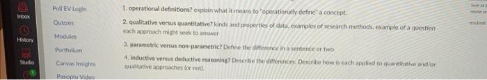 Poll Ev Login Inicio Quirzes Modules Hmoty 1 Operational Definitions Explain What It Means To Operationally Define A C 1