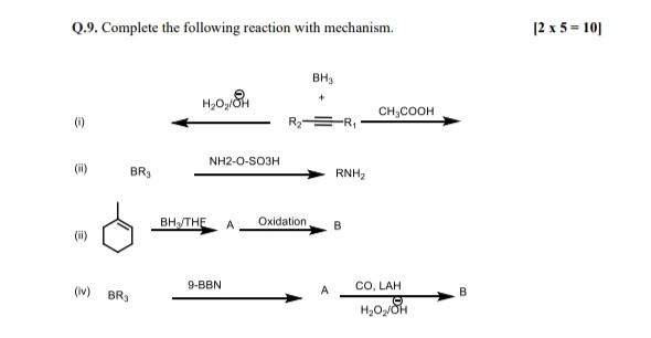 Q 8 4 Chlorobenzophenone Reacted With Magnesium Amalgam Furnished Compound A It Further Reacts With Mild Acid And Acet 2
