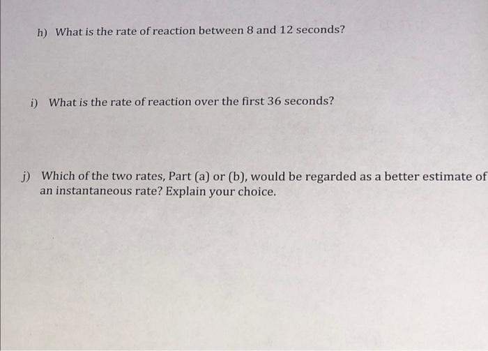 3 Consider The Following Plot Of Reactant Concentration Versus Time Reaction Rate 0 0100 0 0080 0 0060 0 0040 0 0020 2