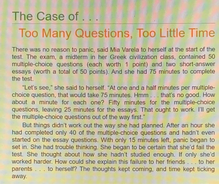 The Case Of Too Many Questions Too Little Time There Was No Reason To Panic Said Mia Varela To Herself At The Star 1