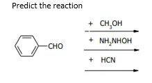 Predict The Reaction Cho Ch Oh Nh Nhoh Hcn 1