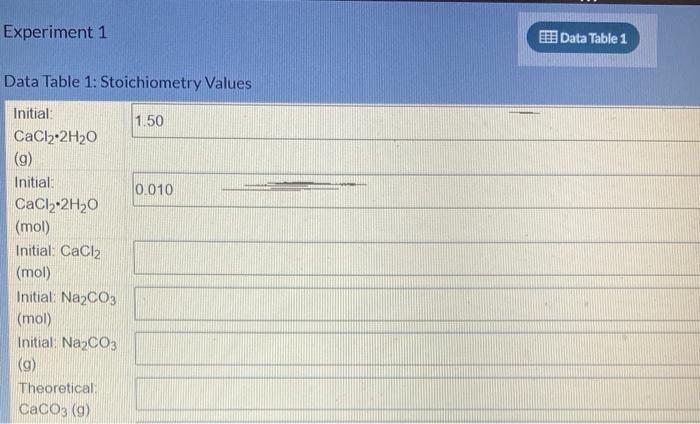 Amount Of Substance 1 5 G The Balance Equation Is Na2co3 Aq Cacl2 2h2o Aq Caco3 S 2nacl Aq 2h2o A 1