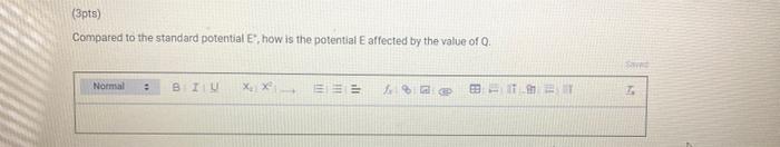 Part 1 Data Summary 1pt Battery 1 Anode Concentration M Battery 1 Cathode Concentration M Battery 1 Cell Vol 10