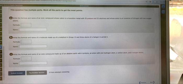Mur Laknatu Savantactivity Tocatornassignment Take End Of Chapter Questions This Question Has Multiple Parts Work All 1