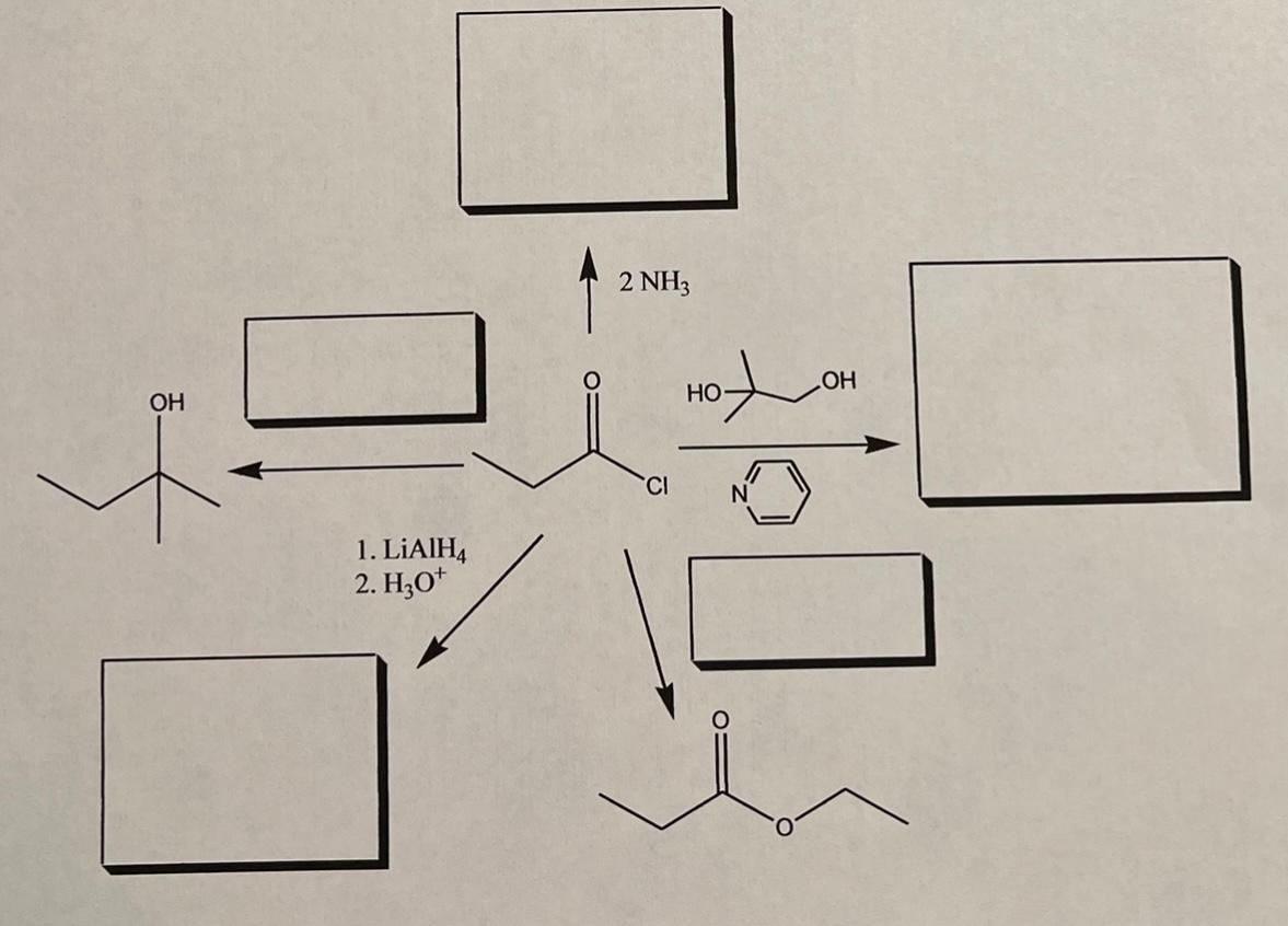 Describe How You Would Distinguish Between These Carboxylic Acid Derivates Fill In The Missing Materials Reagents And 2