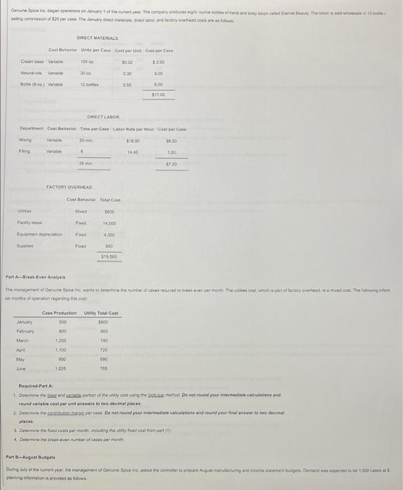 Genuine Spice In Began Operations On January 1 Of The Curent Year The Company Produces Sigh Ounce Bomes Of Hand And Bod 1