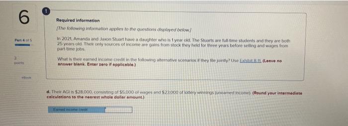 3 Part 1 Of 5 3 Points Ebook Required Information The Following Information Applies To The Questions Displayed Below I 4