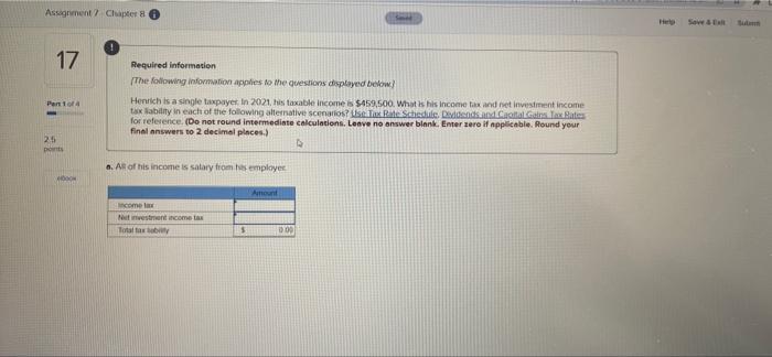 Assignment 7 Chapter 8 17 Part 1 Of 4 25 Points Book Required Information The Following Information Applies To The Ques 1