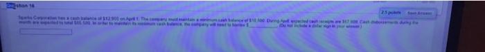 Vous Spes Corporates A Cash Balance Of 12 900 On Apt The Company Mantana Ef 00 Dung To Expected Ca Bes 30 Posto P Peri 1