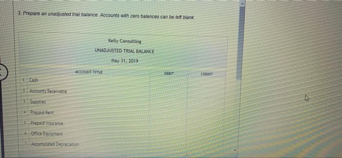 Instructions Kelly Pitney Began Her Consulting Business Kelly Consulting On April 1 2019 The Accounting Cycle For Ke 18