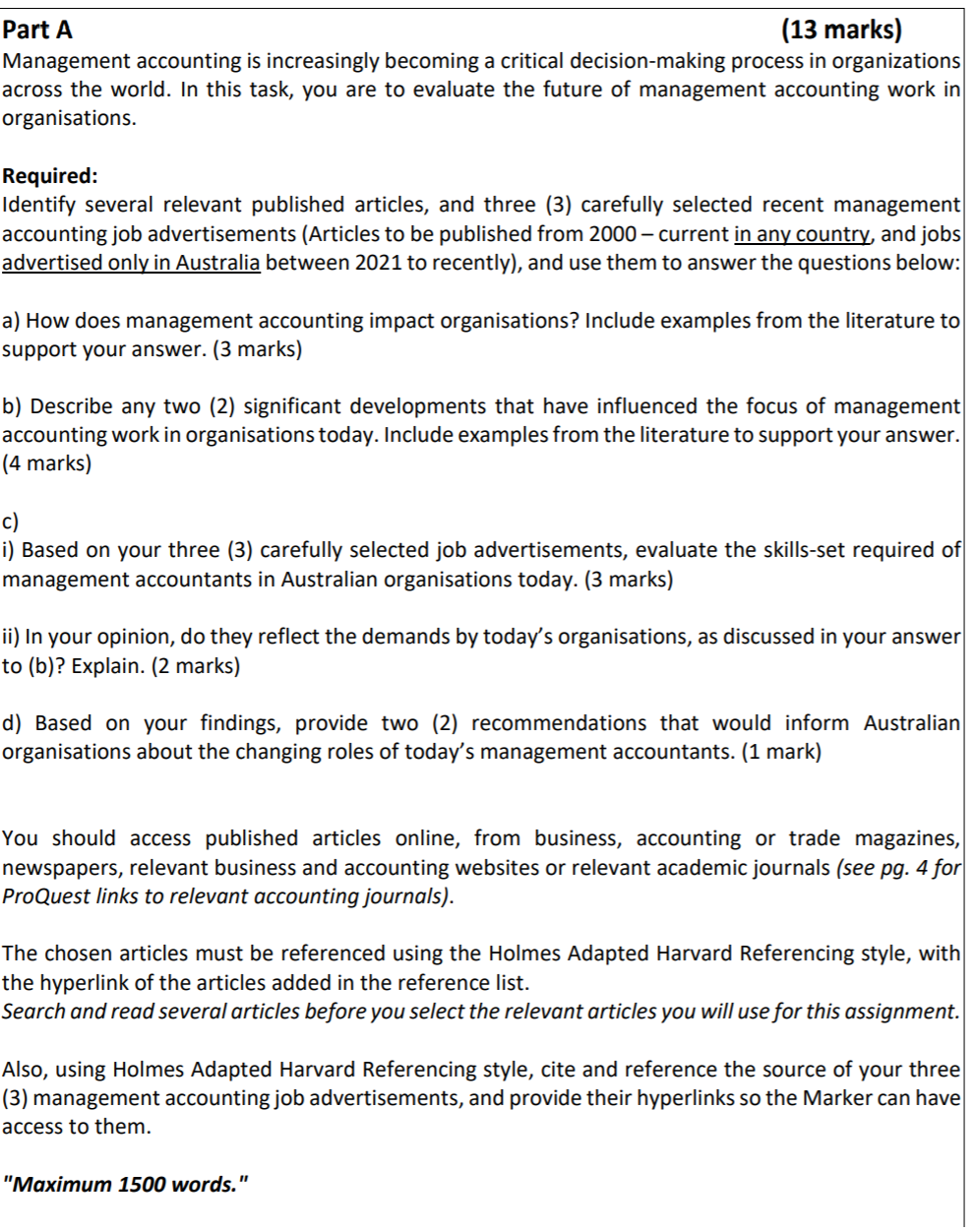 A For Journal Articles You Are Encouraged To Use The Following Accounting And Management Accounting Journals Via The P 1