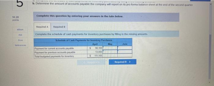 Exercise 14 8a Algo Preparing A Schedule Of Cash Payments For Inventory Purchases Lo 14 3 Benson Books Buys Books And 2