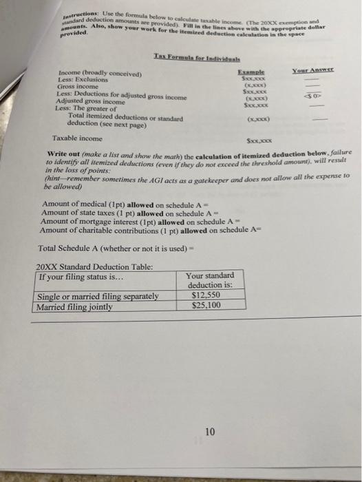 Essay 8 Points Grace Age 25 Is Single And Has No Dependents She Is A High School Teacher And Earned A 30 000 Salary 2