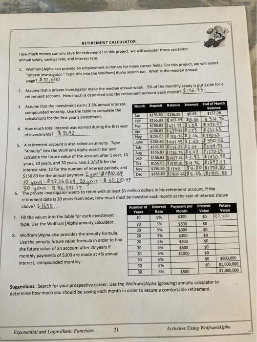 Retirement Calculator How Much Money Can You Save For Retirement In This Project We Will Consider Three Variables Ann 2