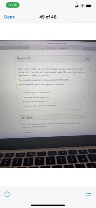 17 35 Done 45 Of 48 Du Question 12 Gloria Portanothing To The She Does Not Yet Have A Els Tight And She Does Not Reache 1