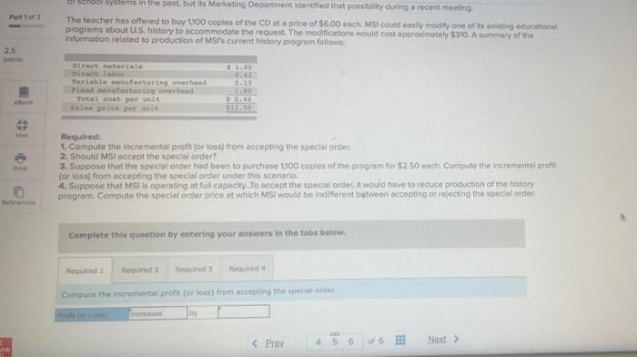 Required Information The Following Information Applies To The Questions Displayed Below Morning Sky Inc Ms Manufa 2