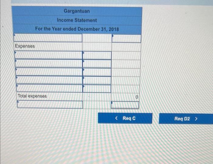 The Following Events Occurred Gargantuan S First Year Of Operations 1 Acquired 37 000 Cash From The Issue Of Common S 14