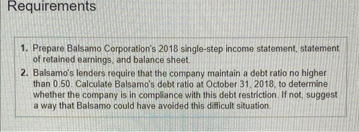 Account October 31 2018 Cash Accounts Receivable Supplies Prepaid Rent Equipment Accumulated Depreciation Equipment A 2