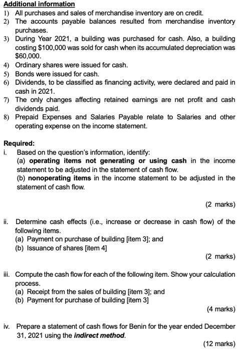 Ben Is The Chief Accountant Of Great Power Ltd A Multi National Company Listed On London Stock Exchange He Is Asked To 2