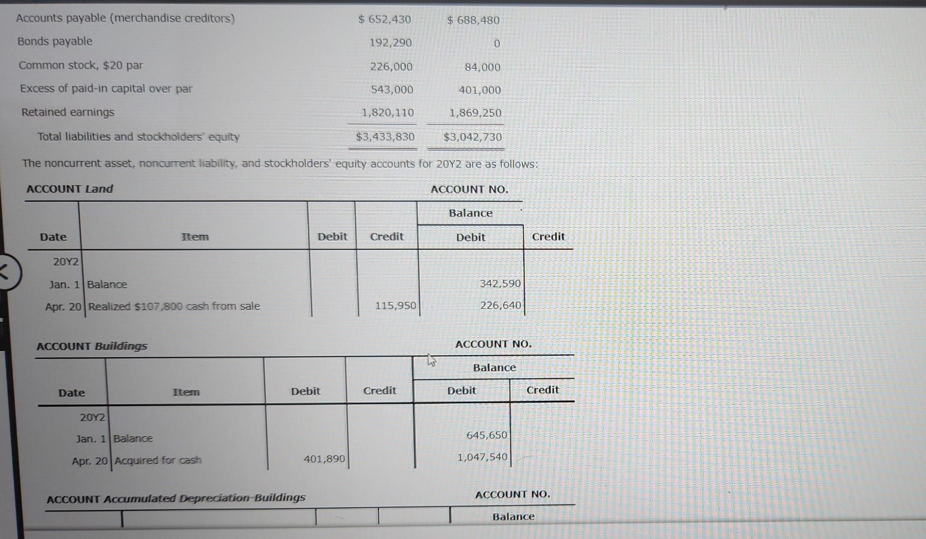 Statement Of Cash Flows The Comparative Balance Sheet Of Whitman Co At December 31 20y2 And 20y1 Is As Follows Dec 2