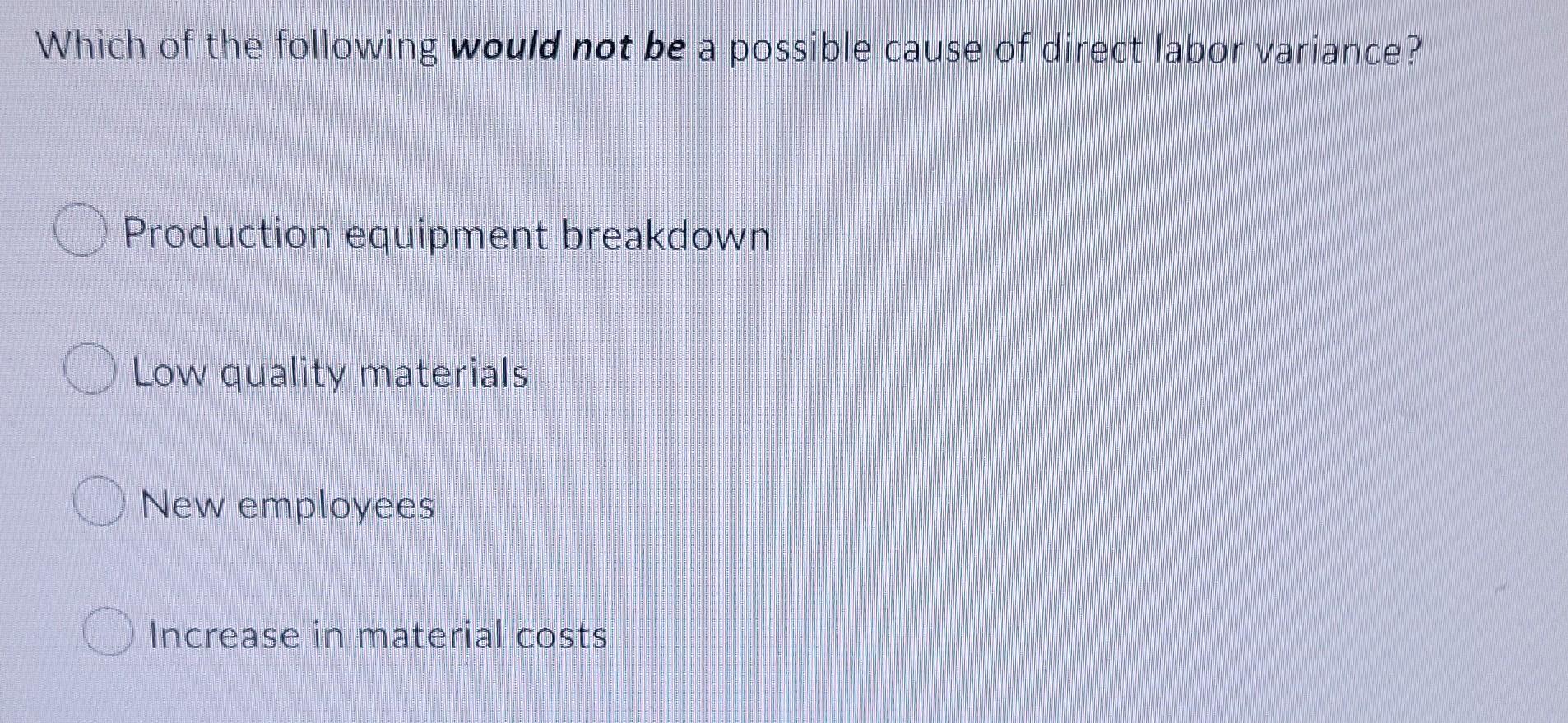 Question 36 2 5 Points Direct Materials Cost Standard Direct Materials Effiency Standard 1 75 Per Pound Of Paraffin 1 5