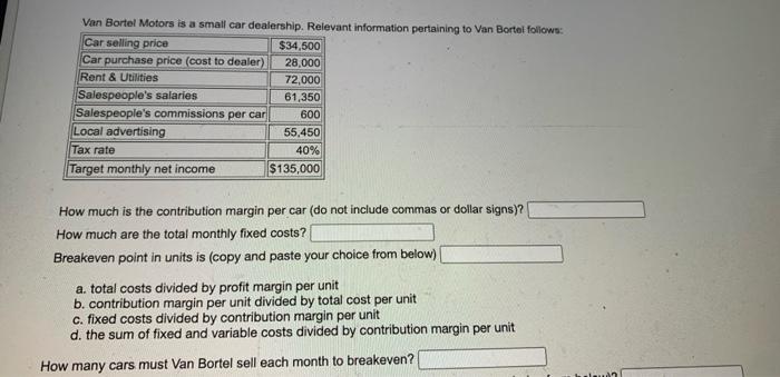 Van Bortel Motors Is A Small Car Dealership Relevant Information Pertaining To Van Bortel Follows Car Selling Price 3 1