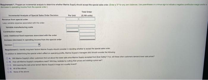 Marine Supply Manufactures Flotation Vests In Chattanooga Tennessee Marine Supply S Contribution Margin Income Stateme 4
