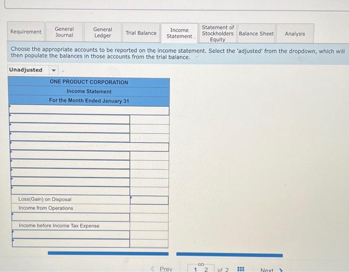 Required Information The Following Information Applies To The Questions Displayed Below One Product Corporation Opc 8