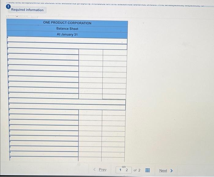 Required Information The Following Information Applies To The Questions Displayed Below One Product Corporation Opc 10