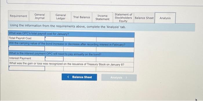 Required Information The Following Information Applies To The Questions Displayed Below One Product Corporation Opc 12