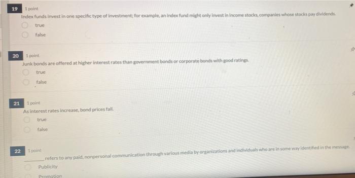 19 1 Point Index Funds Invest In One Specific Type Of Investment For Example An Index Fund Might Only Invest In Income 1
