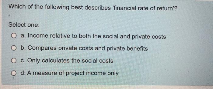 Which Of The Following Is Not A Criticism Of The Performance Of Mfis Select One O A Mfis May Rely Too Much On Governm 2