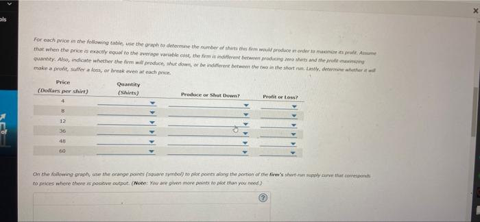 Ols Homework Perfect Competition Ch 22 Consider The Perfectly Competitive Market For Dress Shirts The Following Grap 2