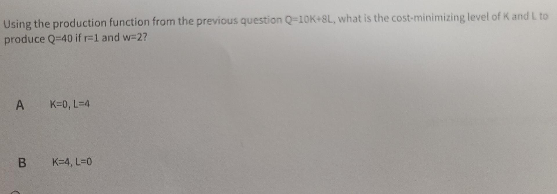 What Happens To Cost If The Firm With The Following Cost Function Same As Above Decides To Double Outputs When The St 3
