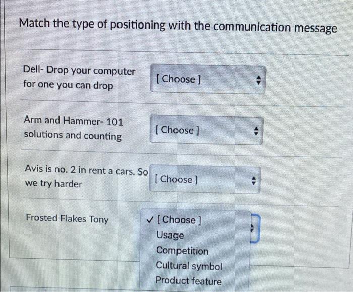 Match The Type Of Positioning With The Communication Message Dell Drop Your Computer For One You Can Drop Choose Arm 1