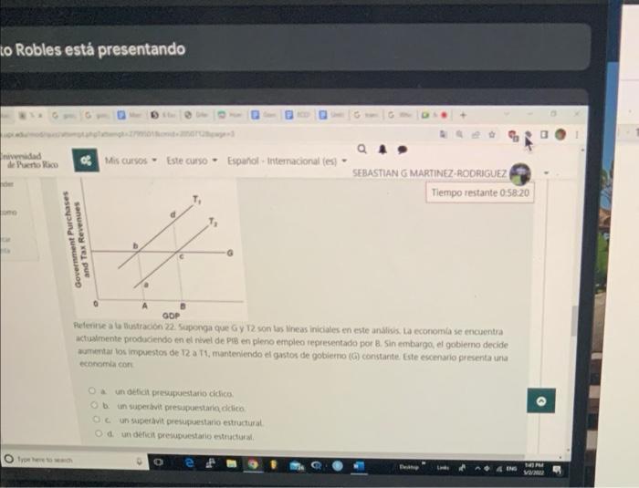 To Robles Esta Presentando Niversidad De Puerto Rico Der Omo Type Here Mis Cursos Este Curso Espanol Internacional Es 1