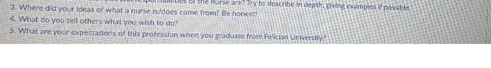 Of The Nurse Are To Describe In Depth Elvine Examples Possible 3 Where Did Your Ideas Of What A Nurse Is Does Come Fro 1