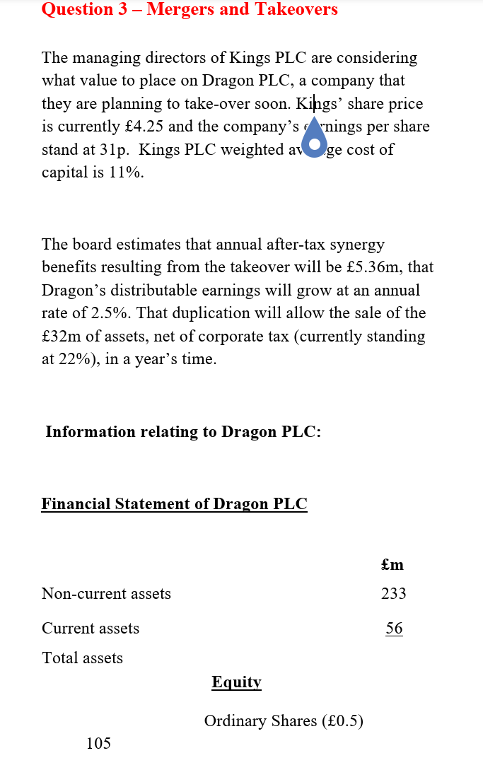 A Drawing Relevant Academic Literature On The Mergers And Takeovers Critically Discuss The Problems Associated Wi 1