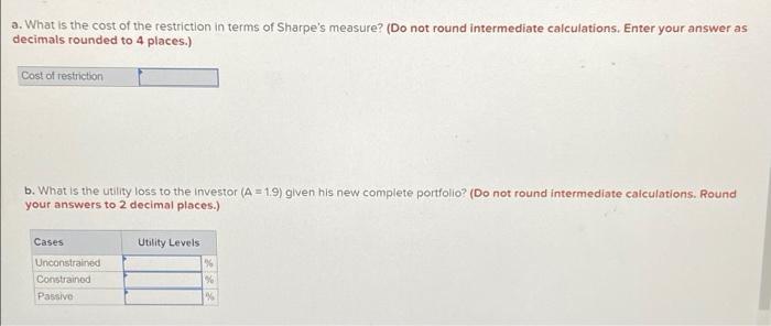 A Portfolio Manager Summarizes The Input From The Macro And Micro Forecasters In The Following Table Micro Forecasts Re 2