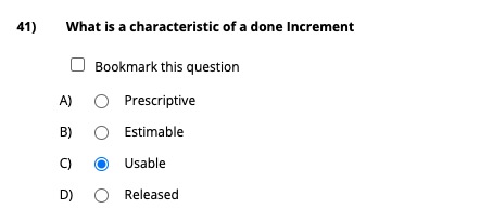 What Is A Characteristic Of A Done Increment