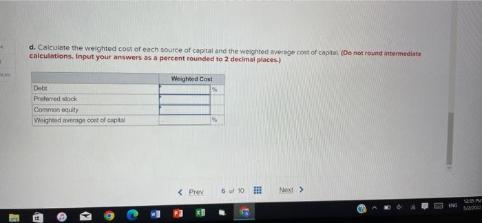 Saved Help Save Exit Submit Check My Work Problem 11 26 Impact Of Credit Ratings On Cost Of Capital Lo11 3 Northwest 4