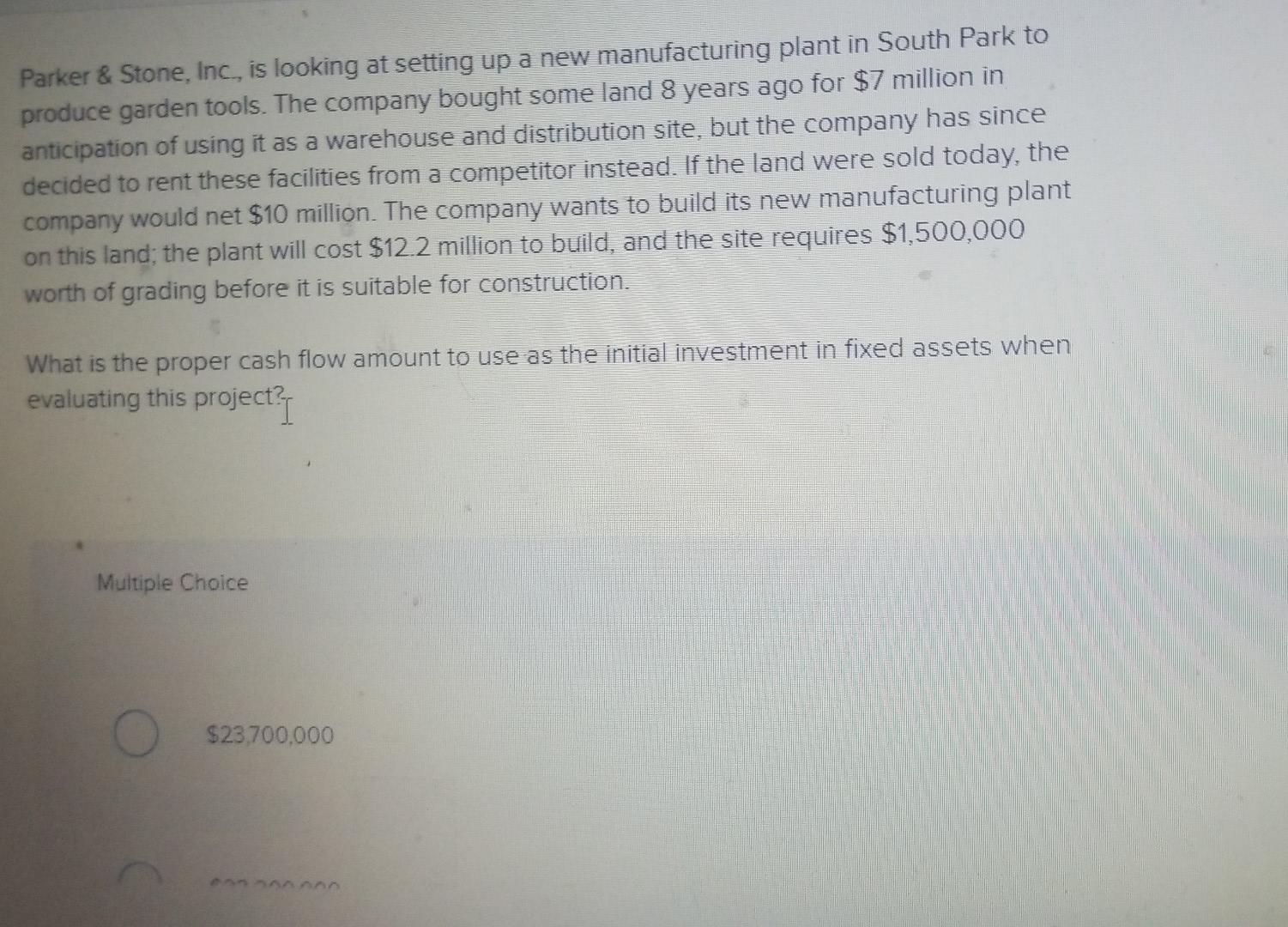 Parker Stone Inc Is Looking At Setting Up A New Manufacturing Plant In South Park To Produce Garden Tools The Comp 1