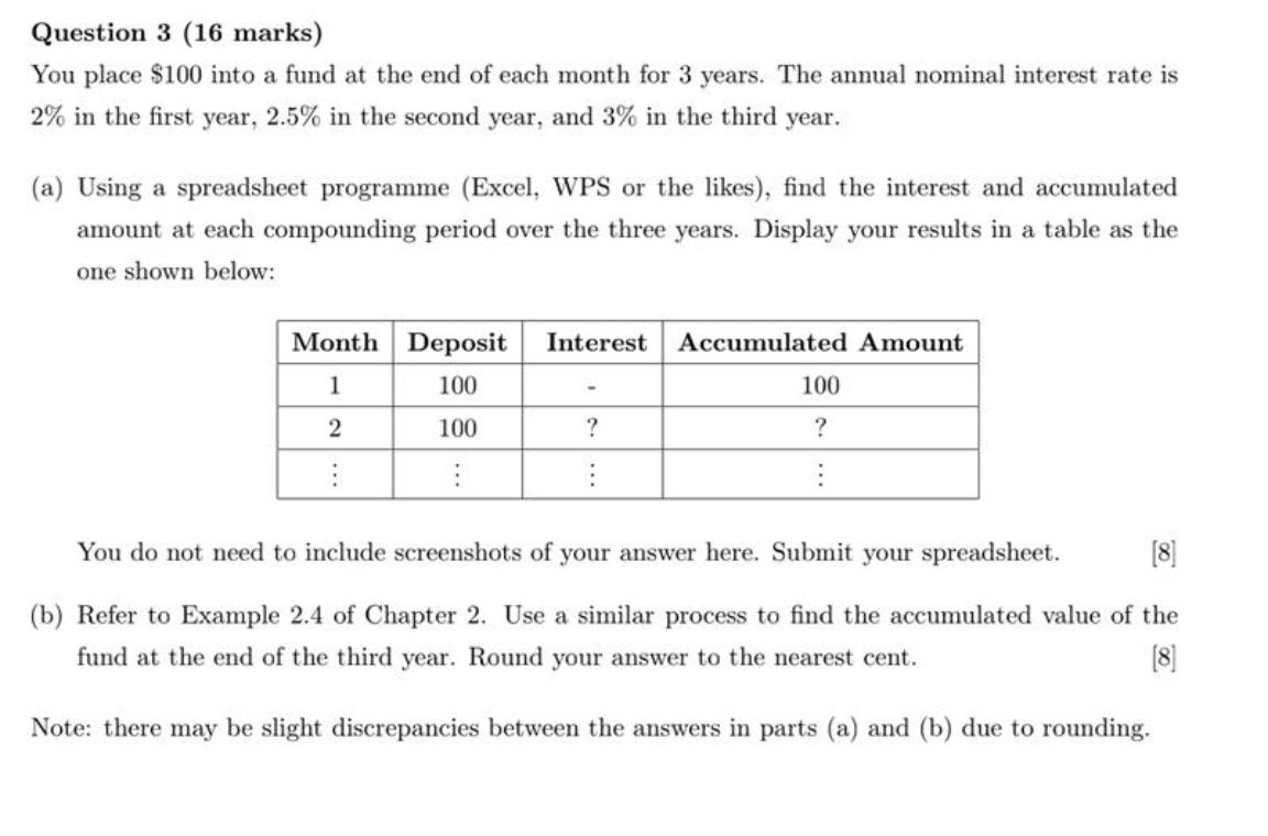 Pates Non Level Interest Example 2 4 Suppose That In Example 2 1 The Minimal Interest Rate Earned On The Account Change 2