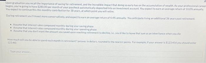 Upon Graduation You Recall The Importance Of Saving For Retirement And The Incredible Impact That Doing So Early Has On 2