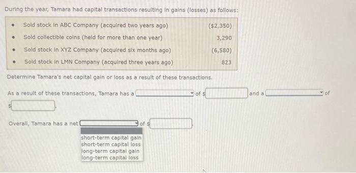 1st Drop Options Net Short Term Capital Gain Net Long Term Capital Gain 2nd Drop Options Short Term Capital Loss 1