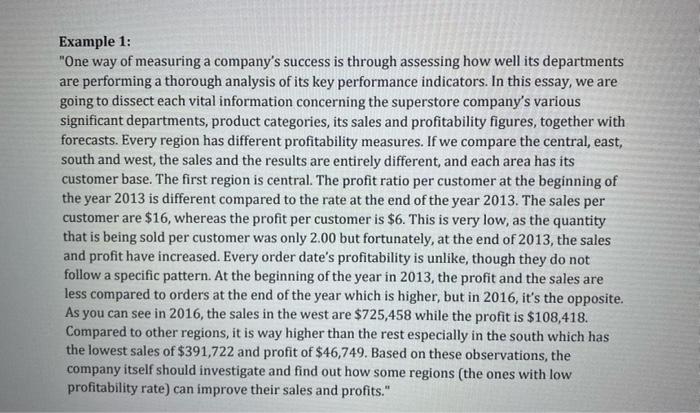 Essay Question T1 You Can Determine How Well Each Department Is Performing By Comparing Key Performance Indicators F 8